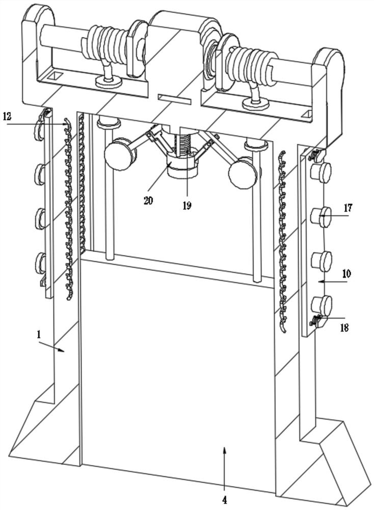Hydraulic engineering safety gate capable of being self-locked