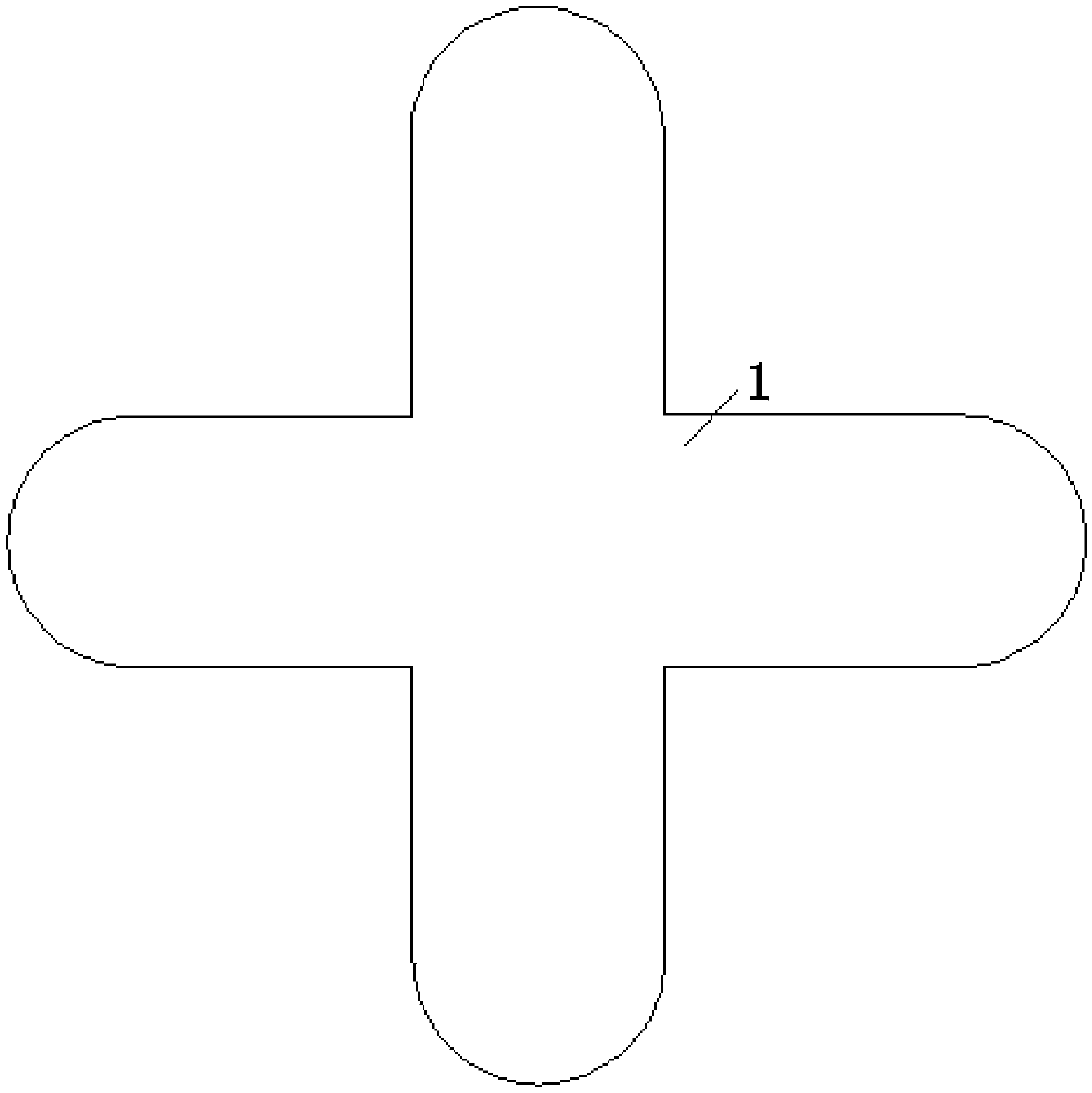 Batch making method for cross model of circular biofilm