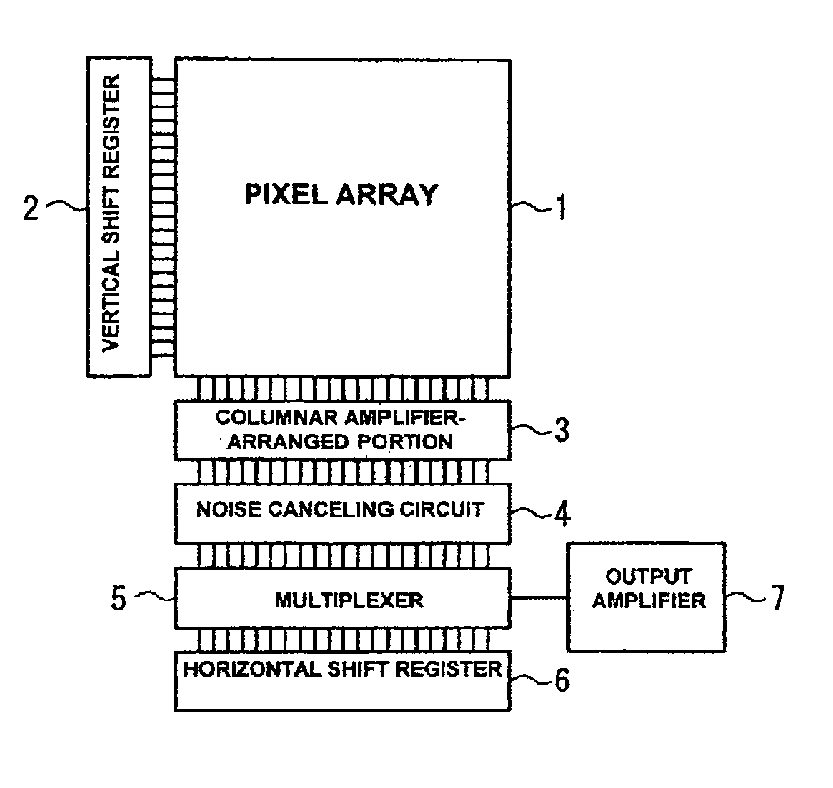 Solid-state imaging device with column amplifier