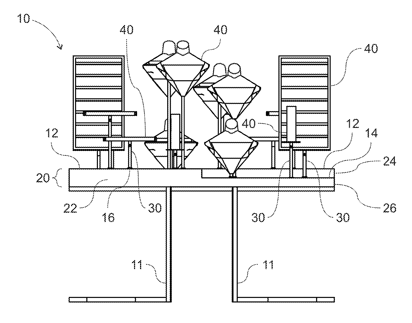 Interchangeable multi-level retail display and method thereof
