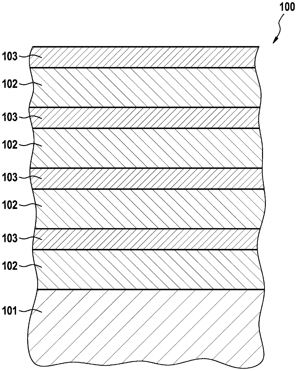 Method for producing a gas-sensitive nanocrystalline layer structure, corresponding gas-sensitive nanocrystalline layer structure, and gas sensor with a corresponding gas-sensitive nanocrystalline layer structure