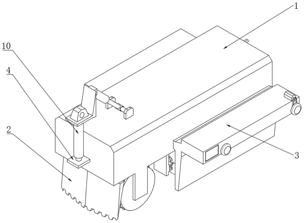 Automatic ditch opening device for ecological ditch construction