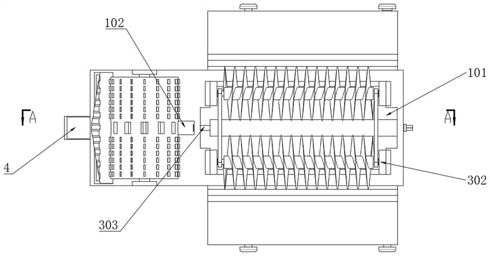 Automatic ditch opening device for ecological ditch construction