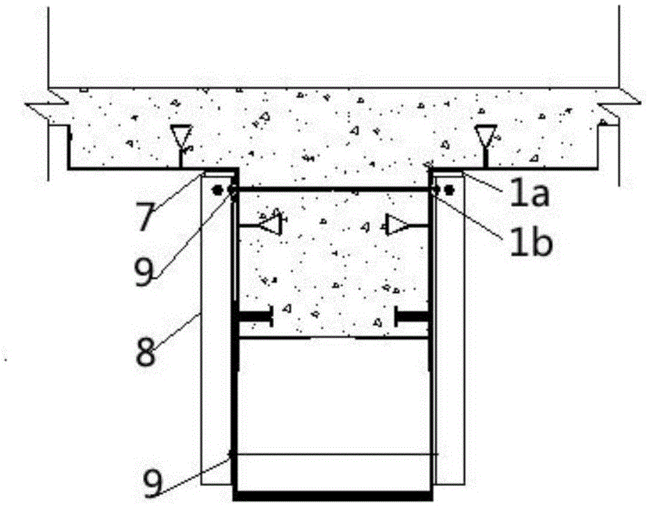 Hollow type combination beam for quick construction and construction method