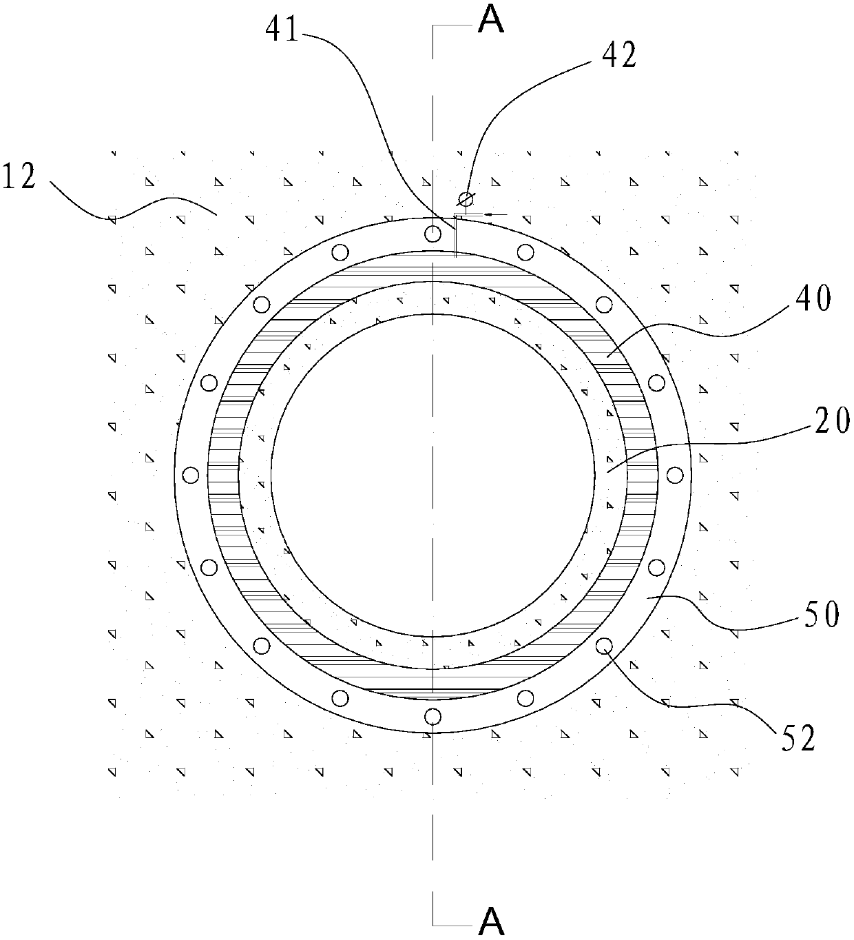 Sealing installation structure of tunnel pipeline and installation method of tunnel pipeline