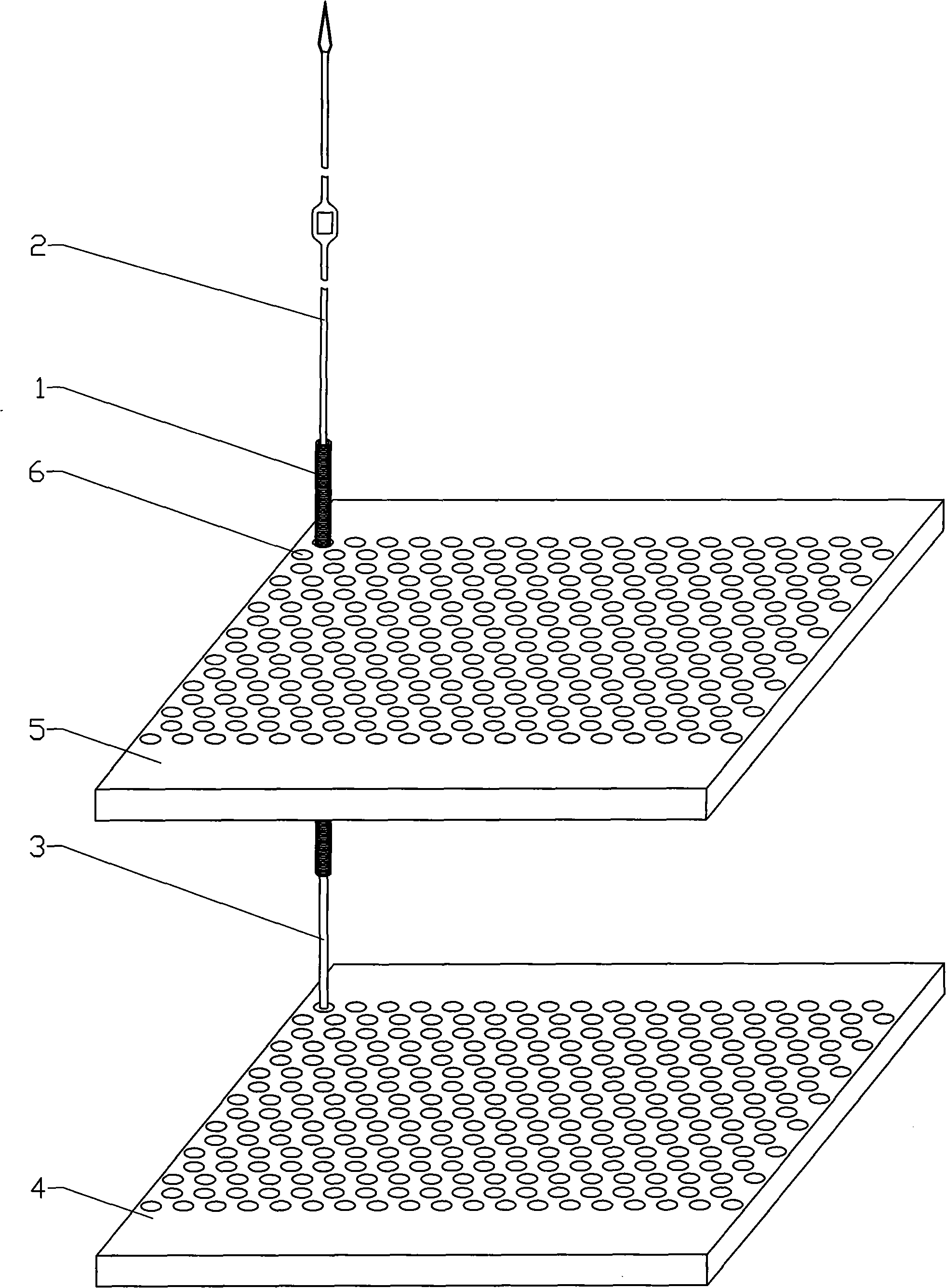Spring mechanism harness structure for water jet loom