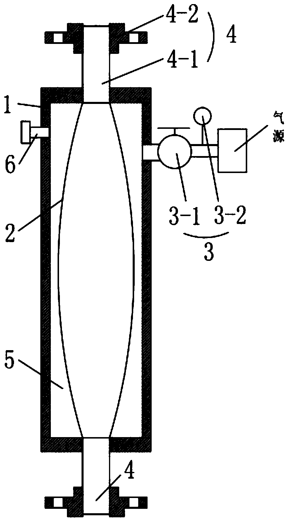 Food high pressure pump pulsation reduction device