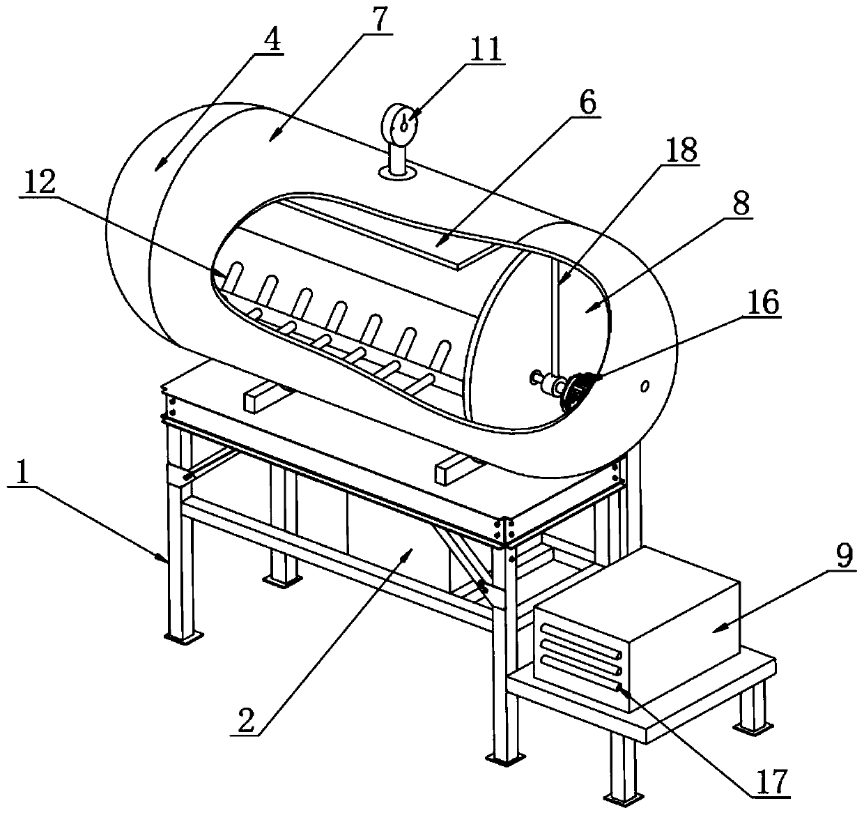 Gas-shielded refiner capable of improving refining efficiency