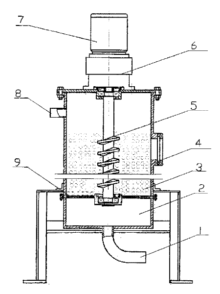 Abrading type oil and water separator for crude oil