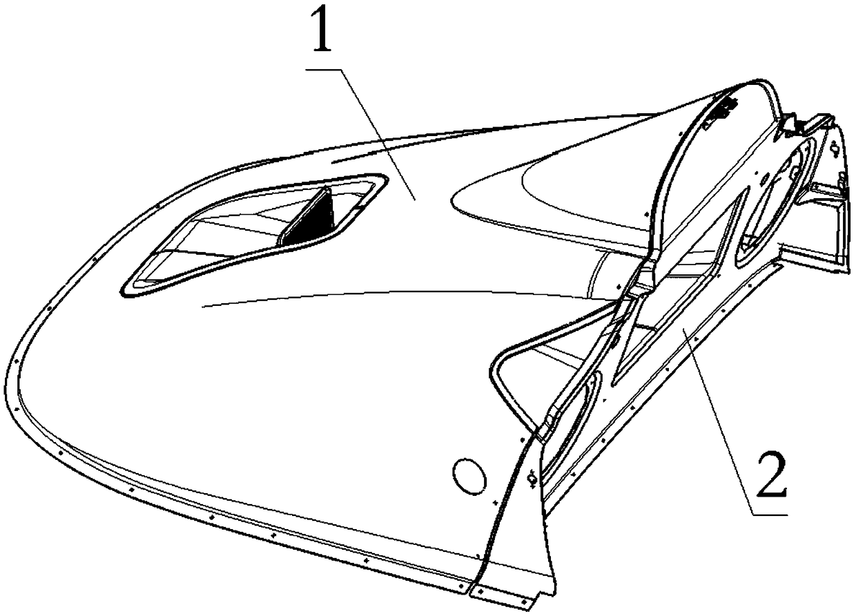 Helicopter power cabin front fairing