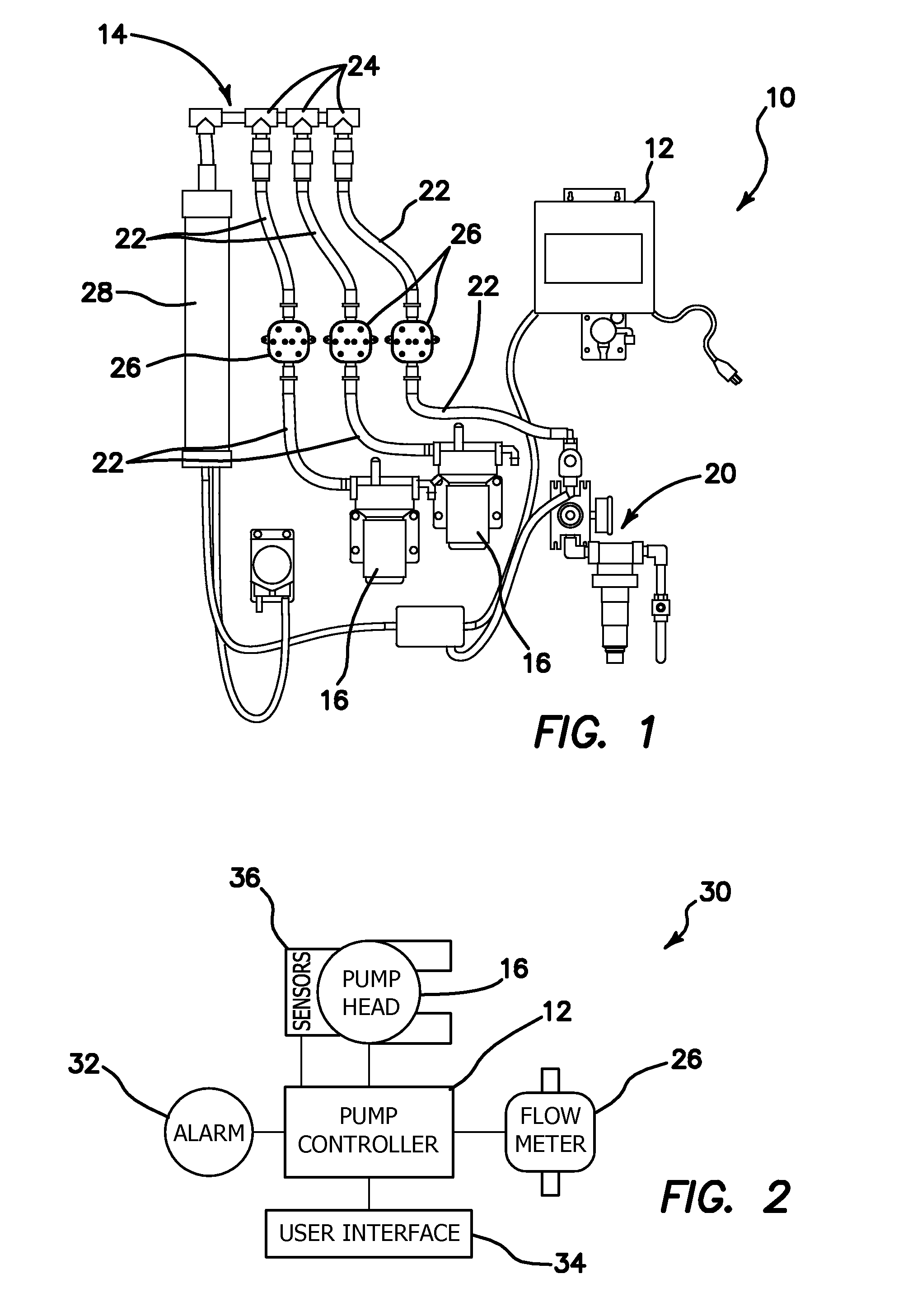 Chemical dispensing systems and positive displacement flow meters therefor
