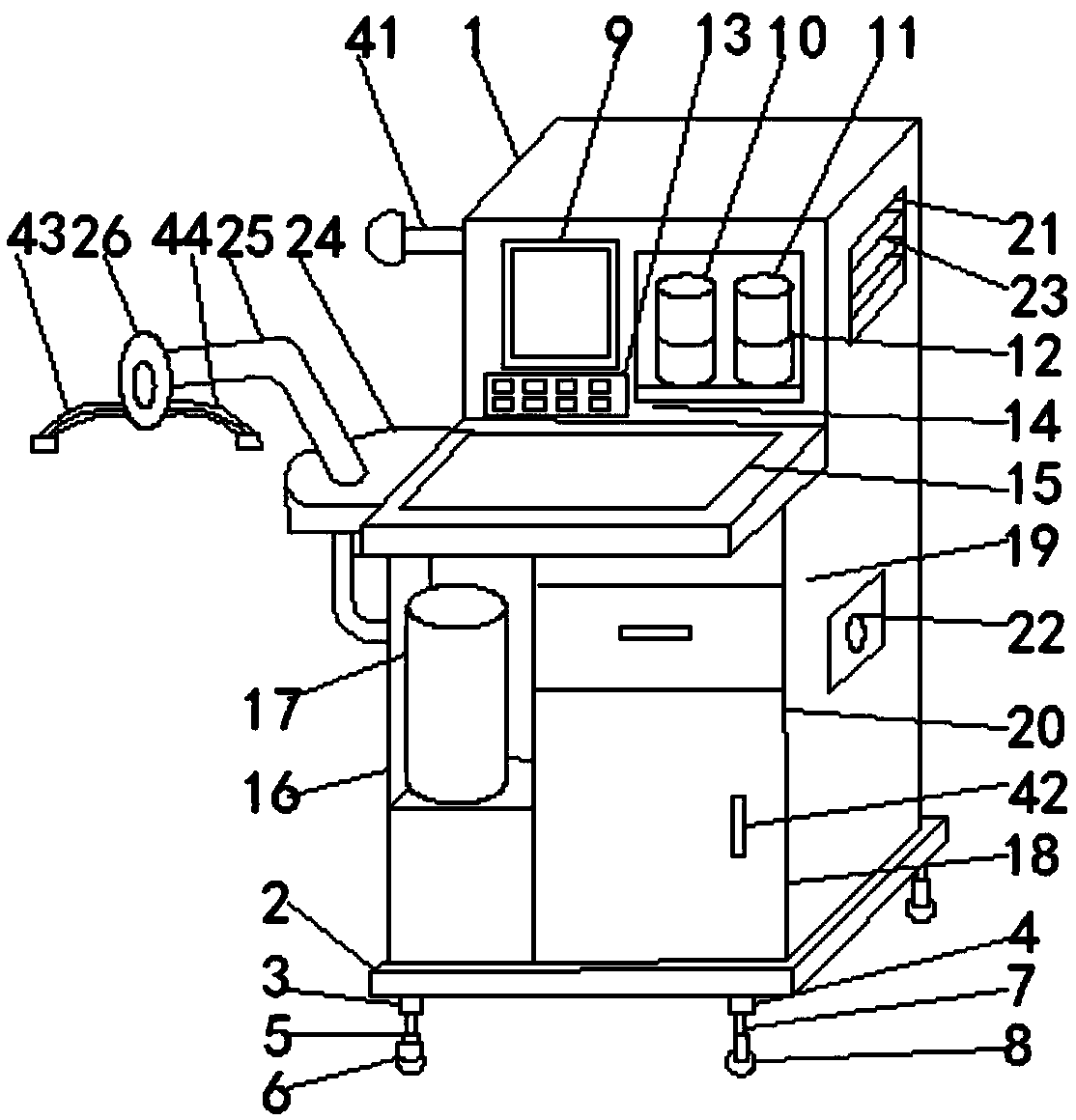 Multifunctional safe medical anesthesia machine