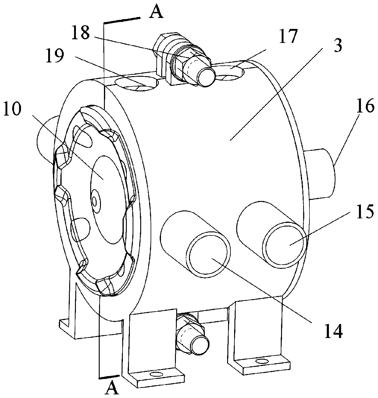 A kind of piston temperature field simulation test device and test method