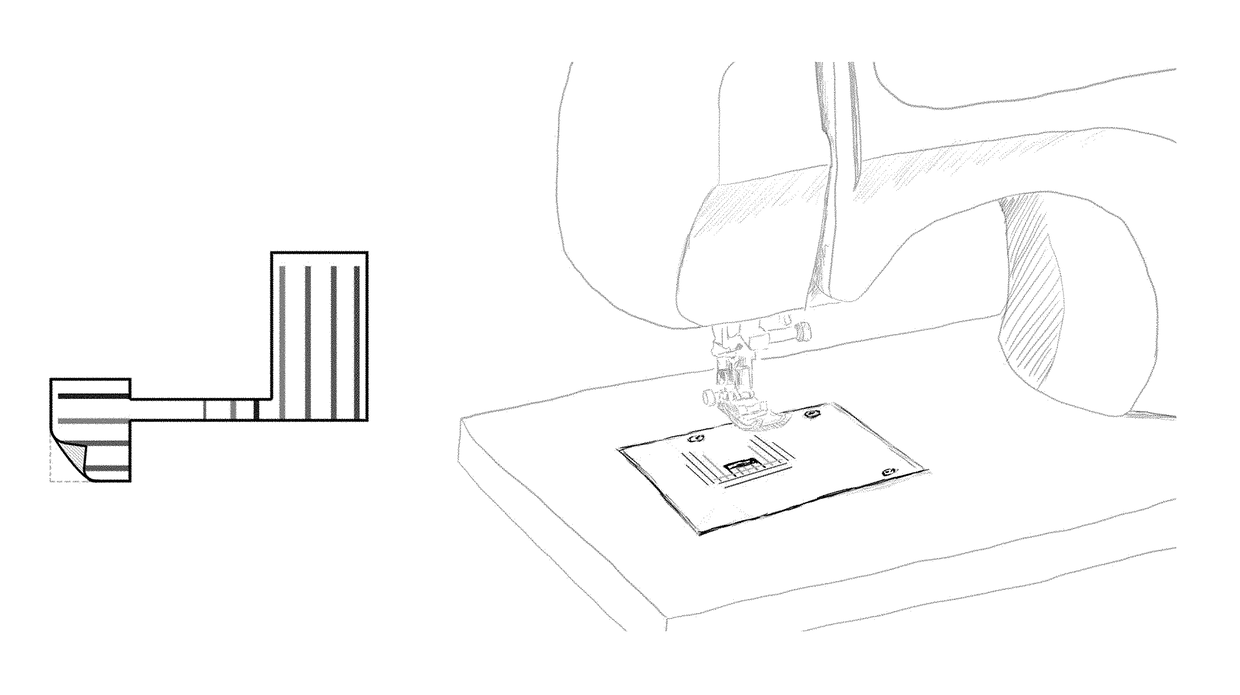 Seam allowance guide aide