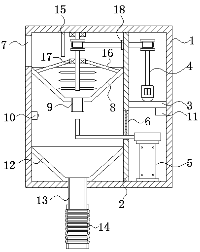 Discharging device for coal briquettes in thermal power plant