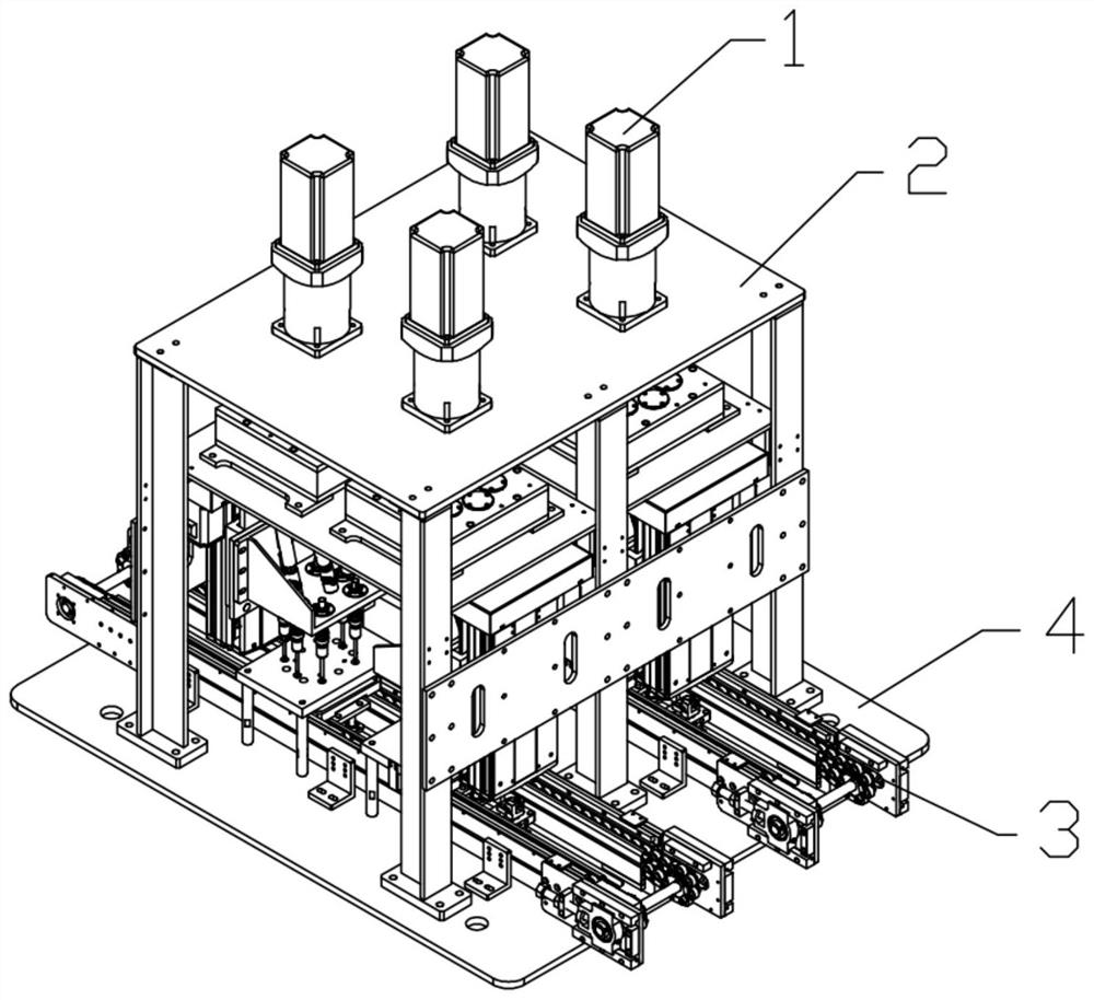 Screw dismounting mechanism and dismounting device