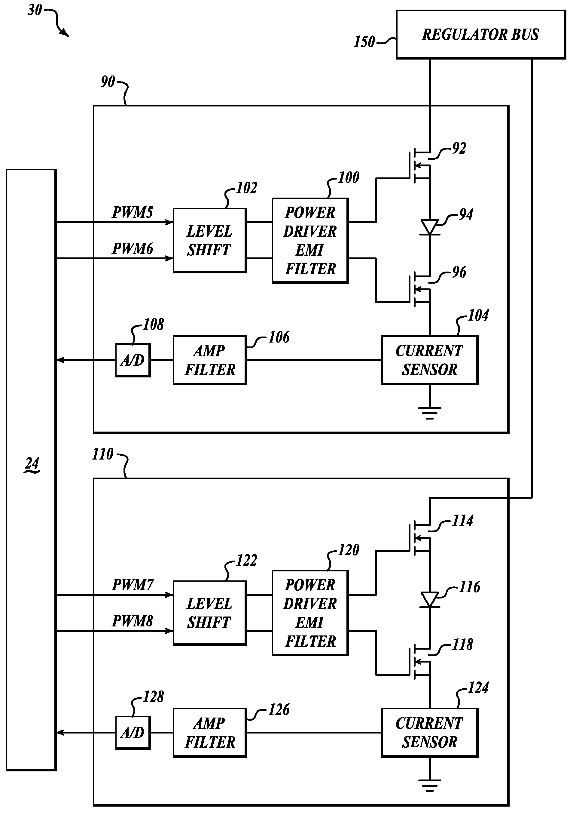 Dual mode searchlight dimming controller systems and methods