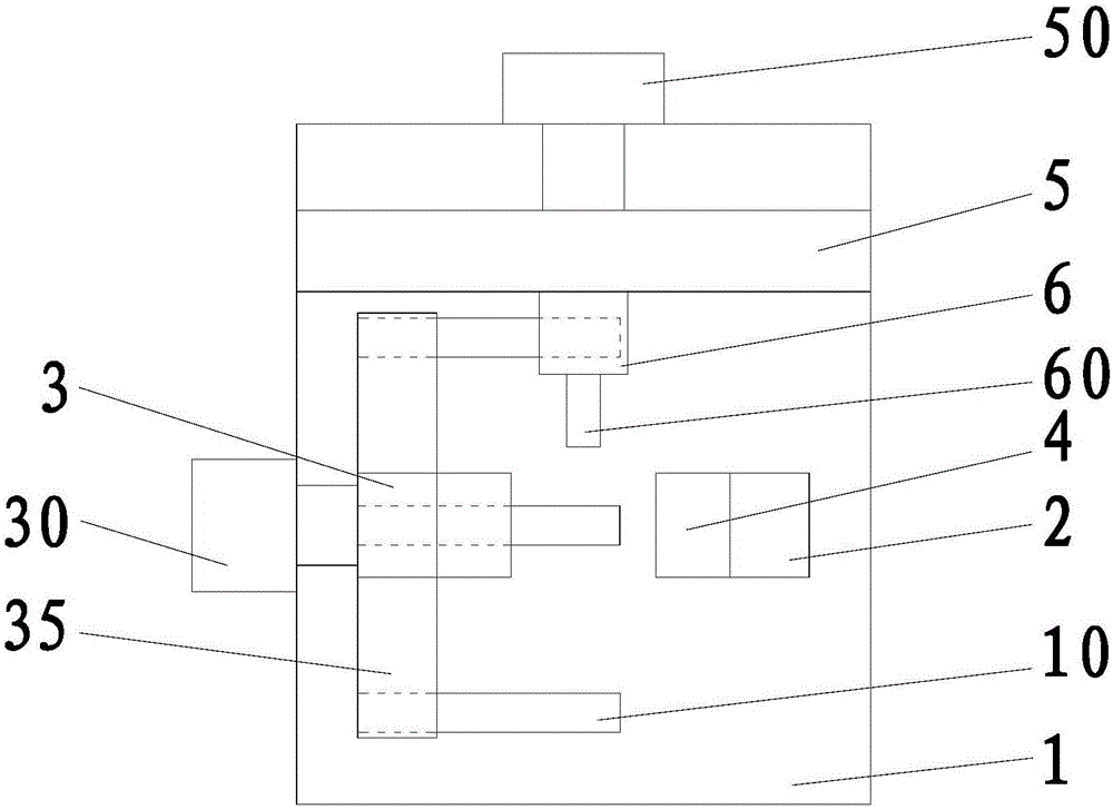 Positioning-facilitating drilling device for turning copper bar side wall holes