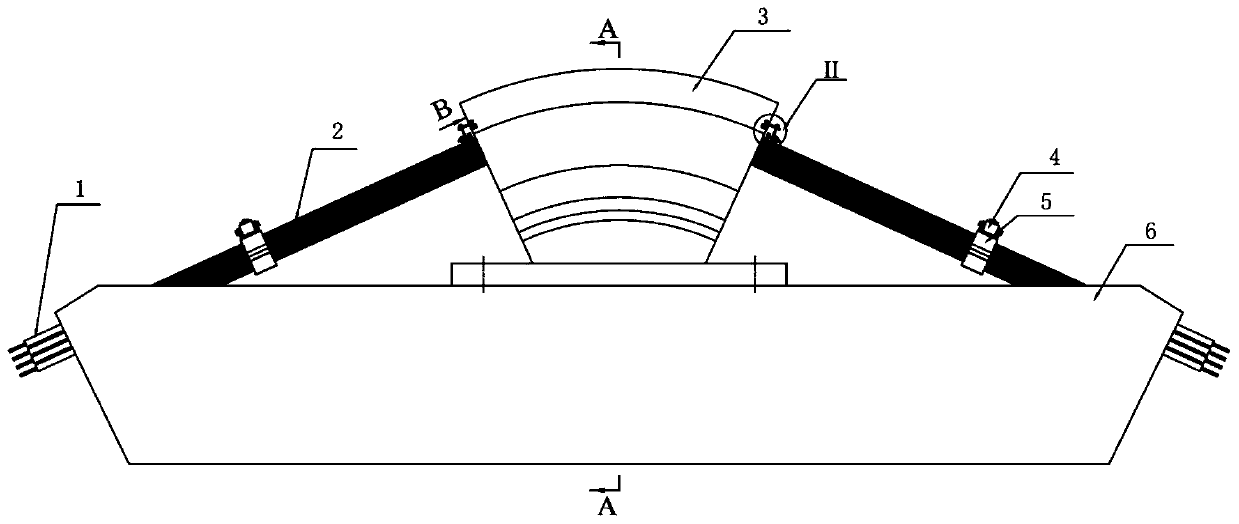 Suspension bridge main cable and main cable saddle dynamic contact state monitoring device and method