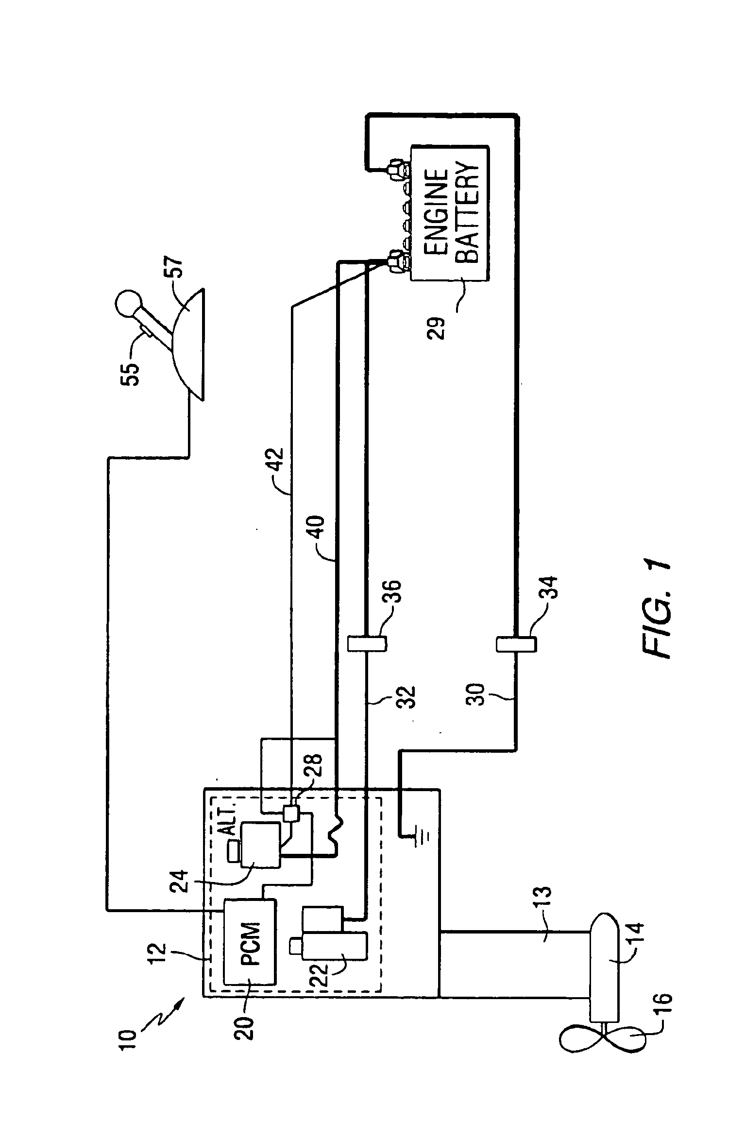 Method for deactivating a marine alternator during periods of high engine power requirements