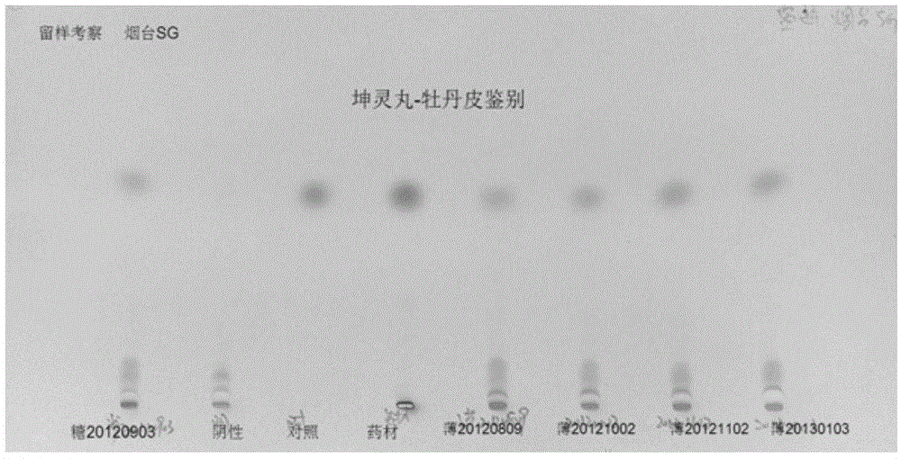 Quality detection method for Kunling Wan and application thereof