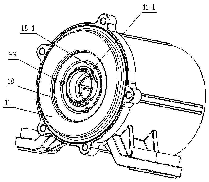 Electric water pump with efficient heat dissipation and vibration reduction structure