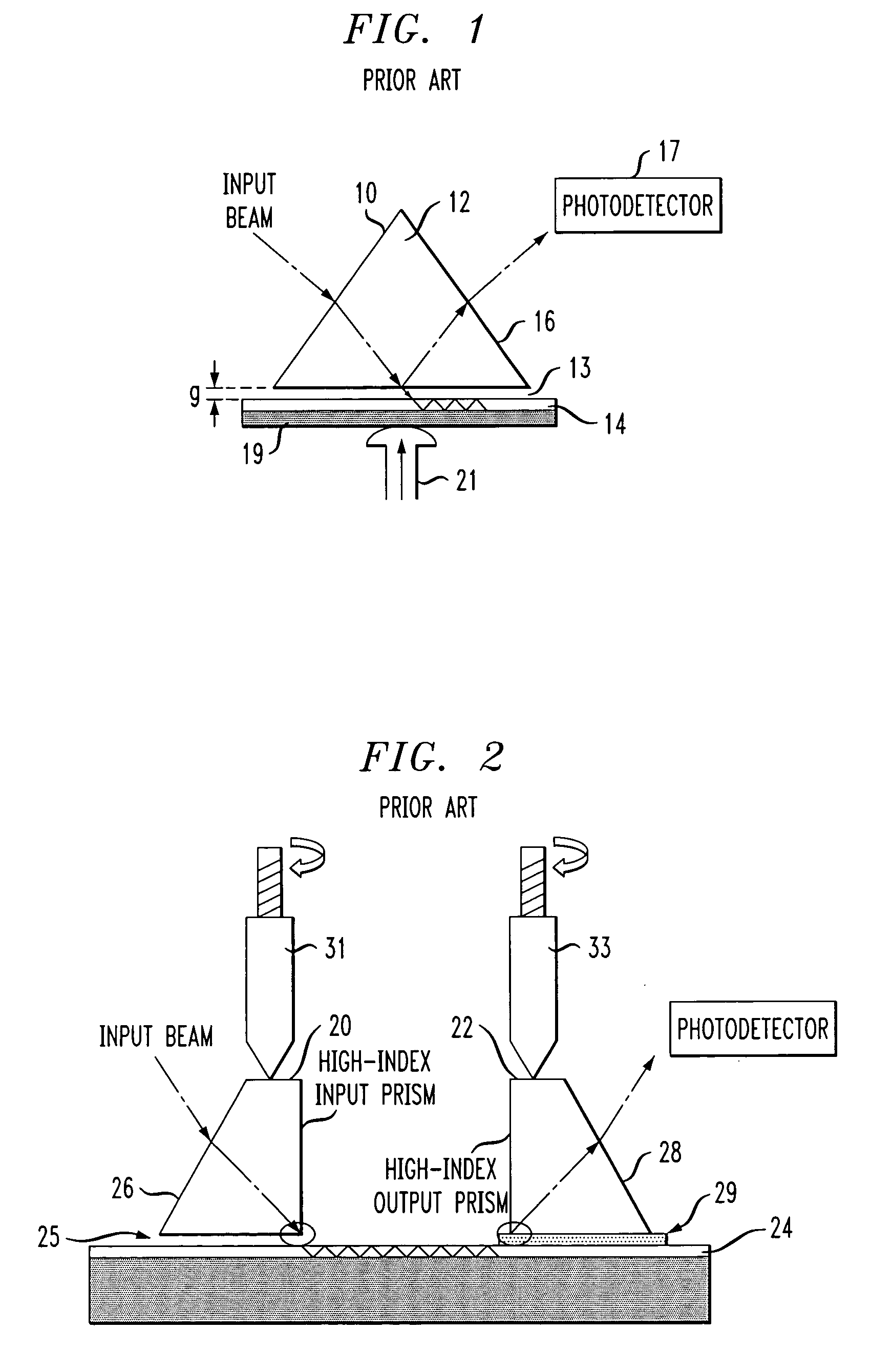 Permanent light coupling arrangement and method for use with thin silicon optical waveguides