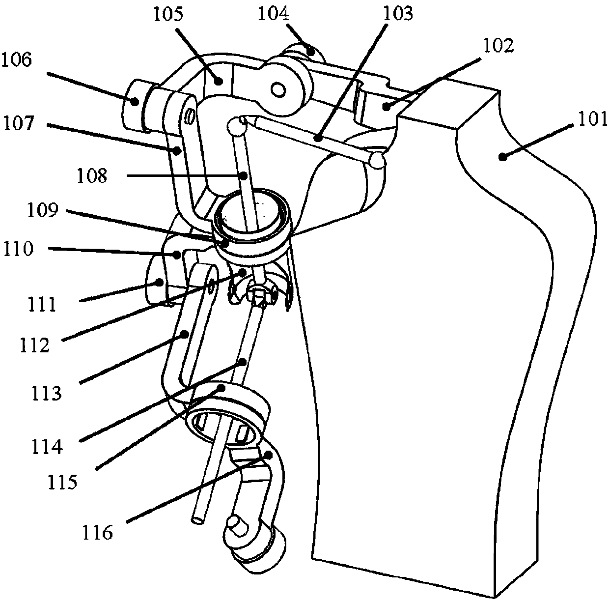A method and device for solving the problem of singular configuration of the shoulder joint of an exoskeleton robot