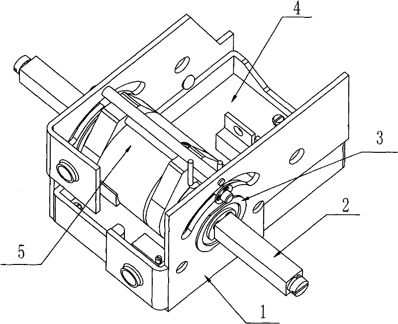 Electric speed governor device for electronic fork lift truck