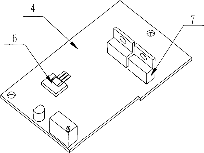 Electric speed governor device for electronic fork lift truck