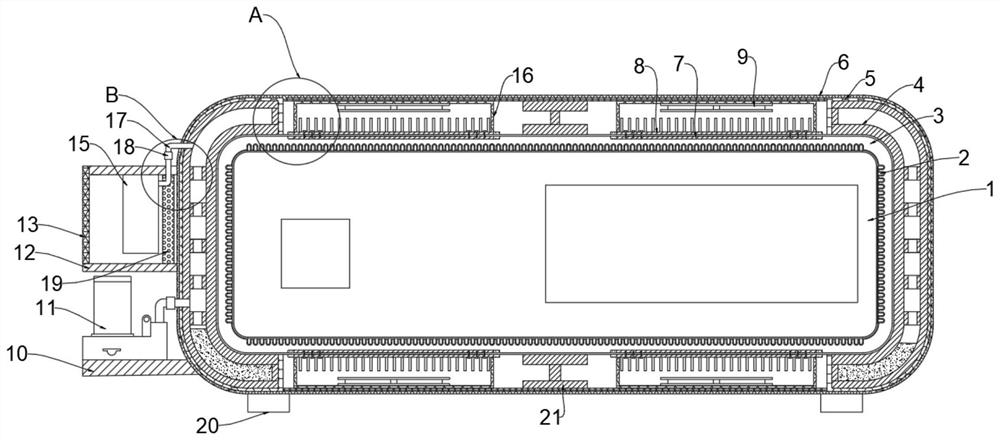 Efficient heat dissipation energy-saving charger and heat dissipation method thereof