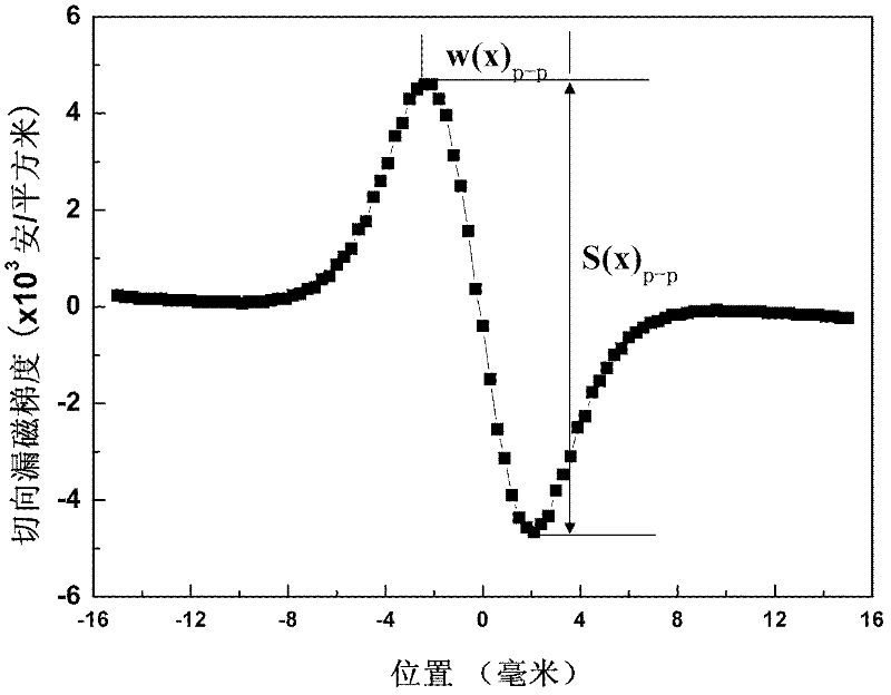 Nondestructive detection method for early damage of ferromagnetic material