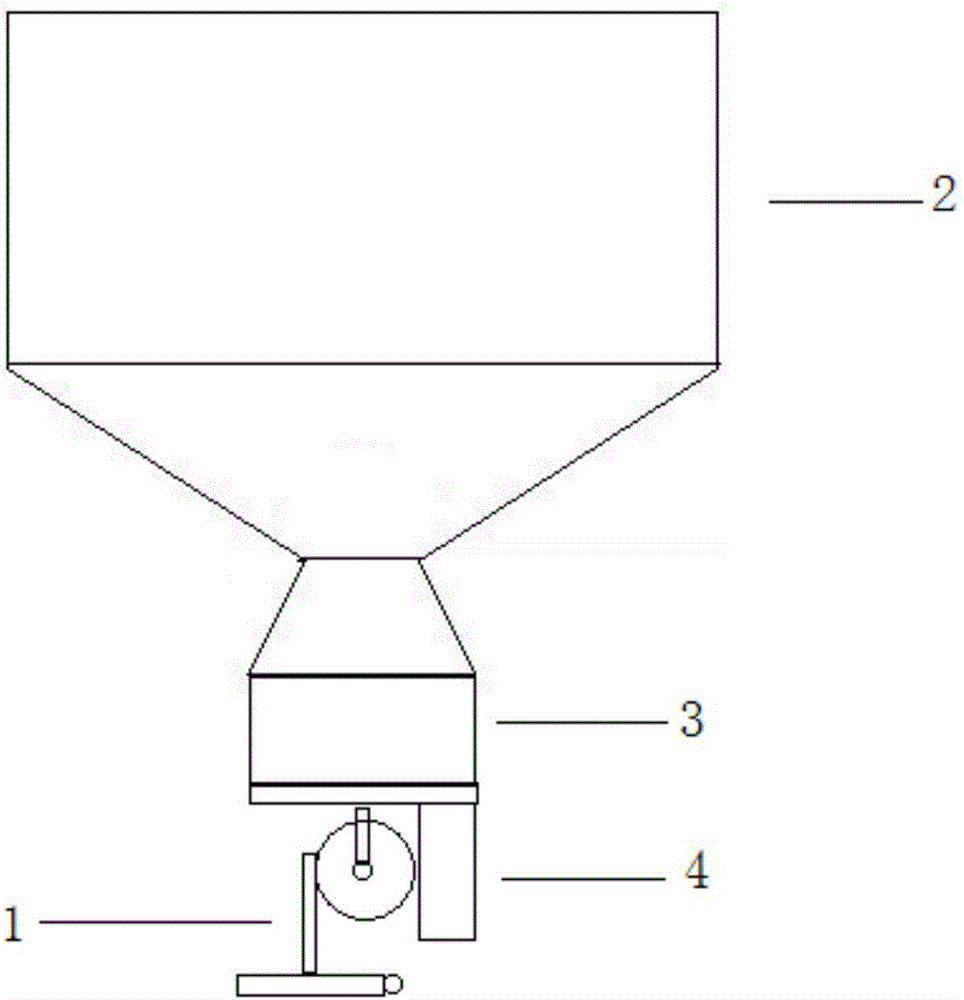 Timed, quantitative and automatic feeding device for fish breeding and feeding method