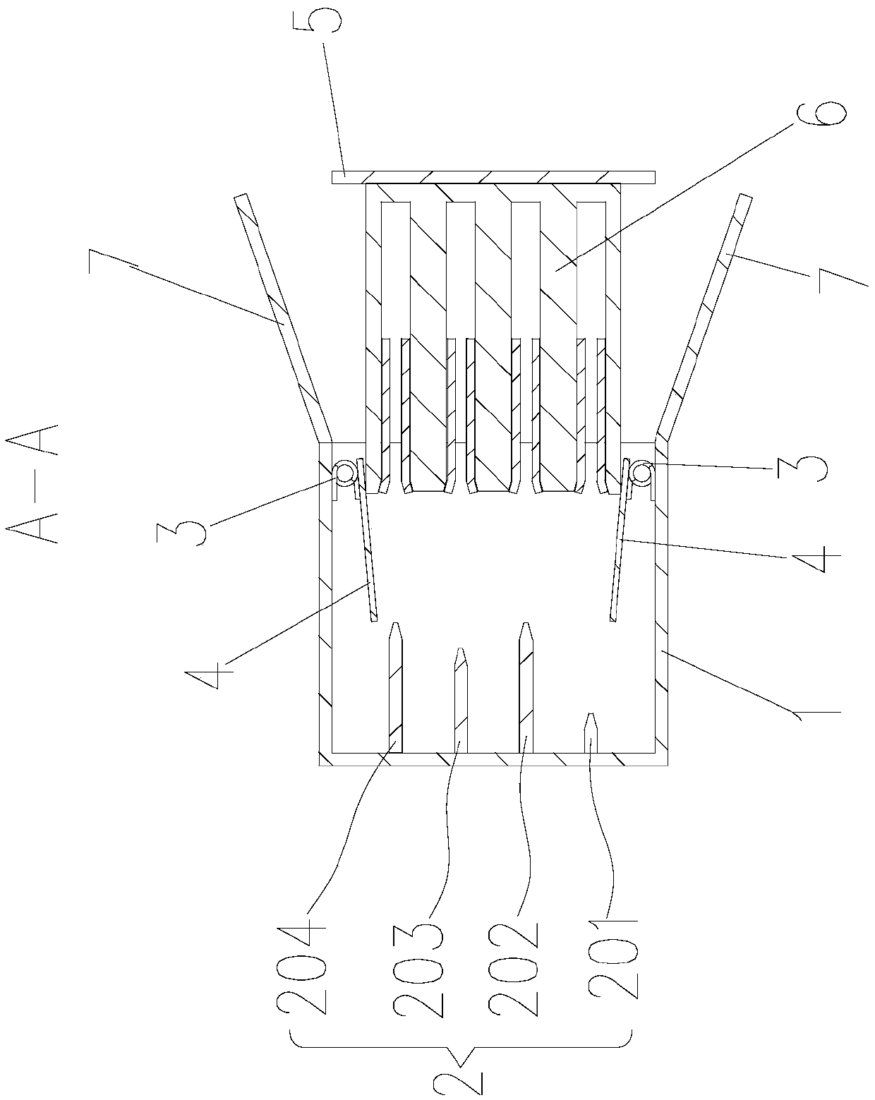 Waterproof and dustproof electric connector and pantograph charging connection structure