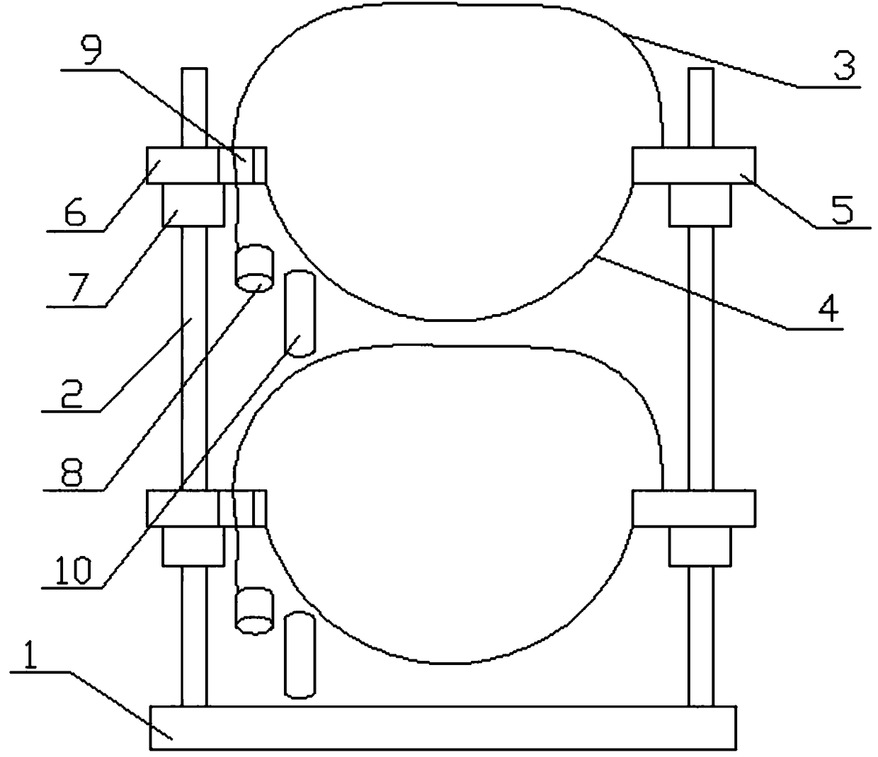 Paper tube classified storage device