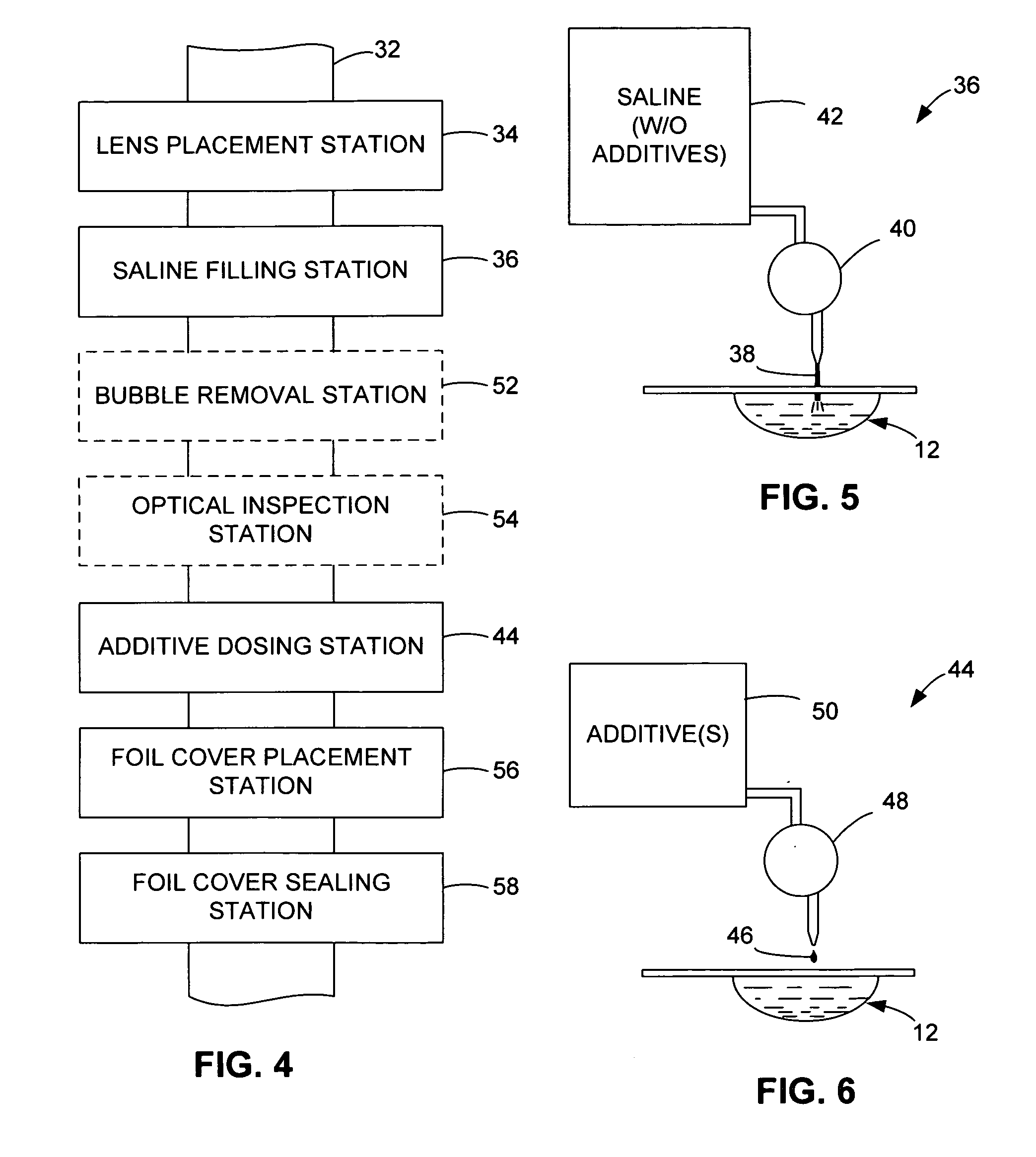 Additive saline dosing system and method for contact lens packaging