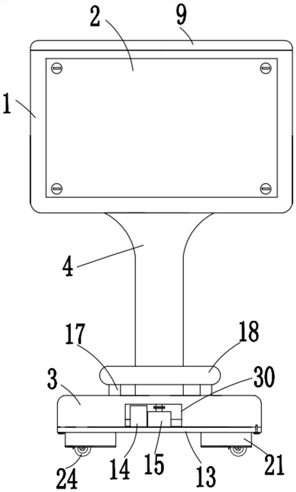 International trade customs declaration and inspection process teaching display device and method