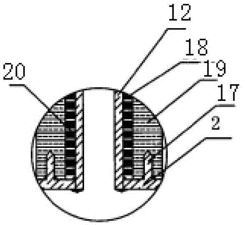 Sewage filtering device