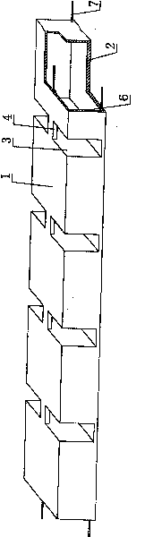 Cavity structural member for hollow board