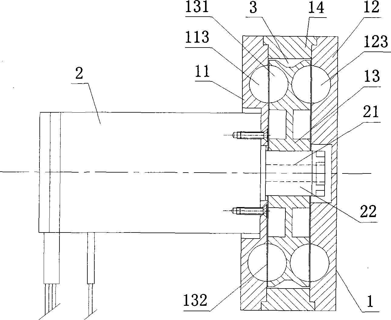 Gas compression method using end-face compression as well as end-face compression type electric drive gas source device