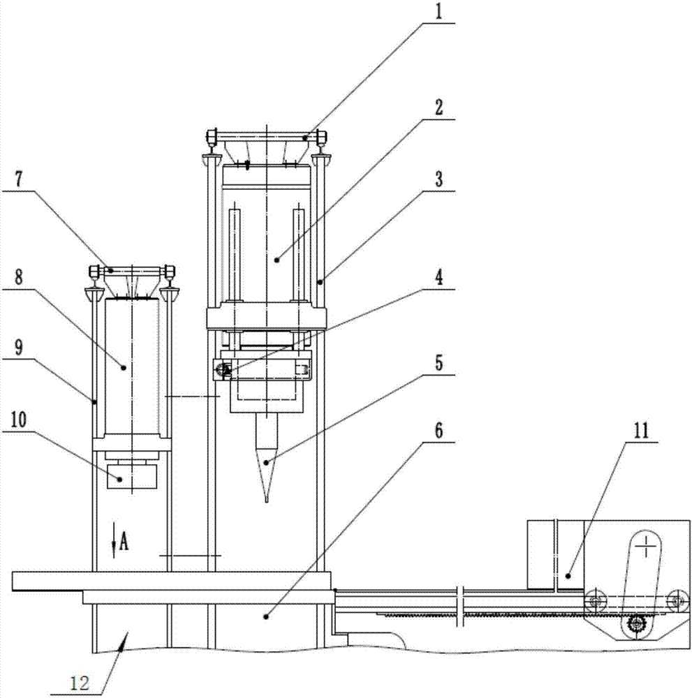 Reinforced concrete beam precrushing device