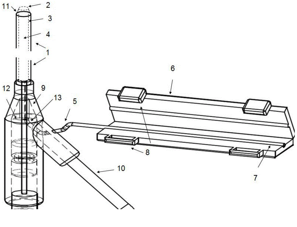 Self-sealing venous indwelling needle provided with coaxial outer casing tube