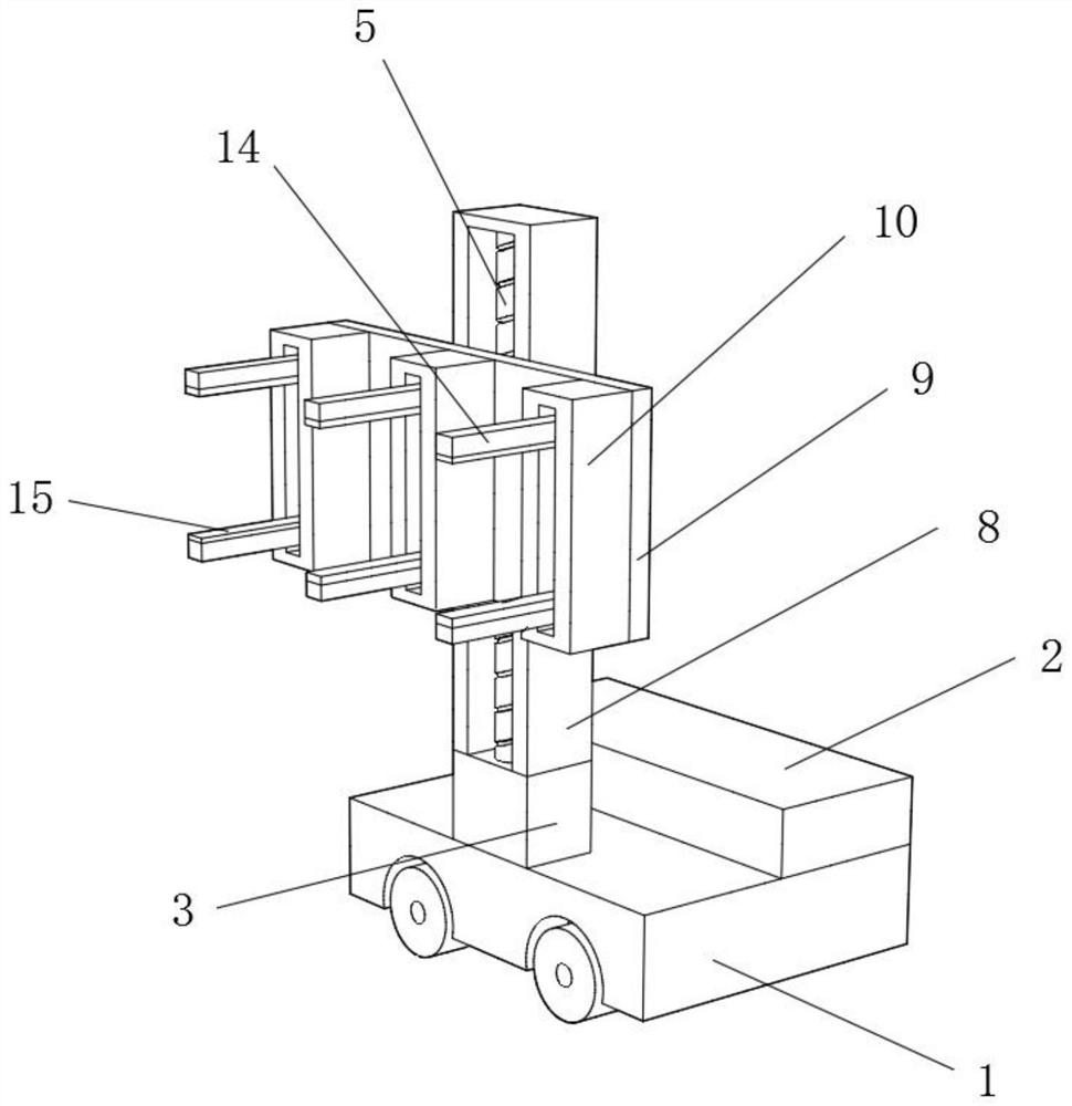 Transferring and positioning device for ALC light partition board construction