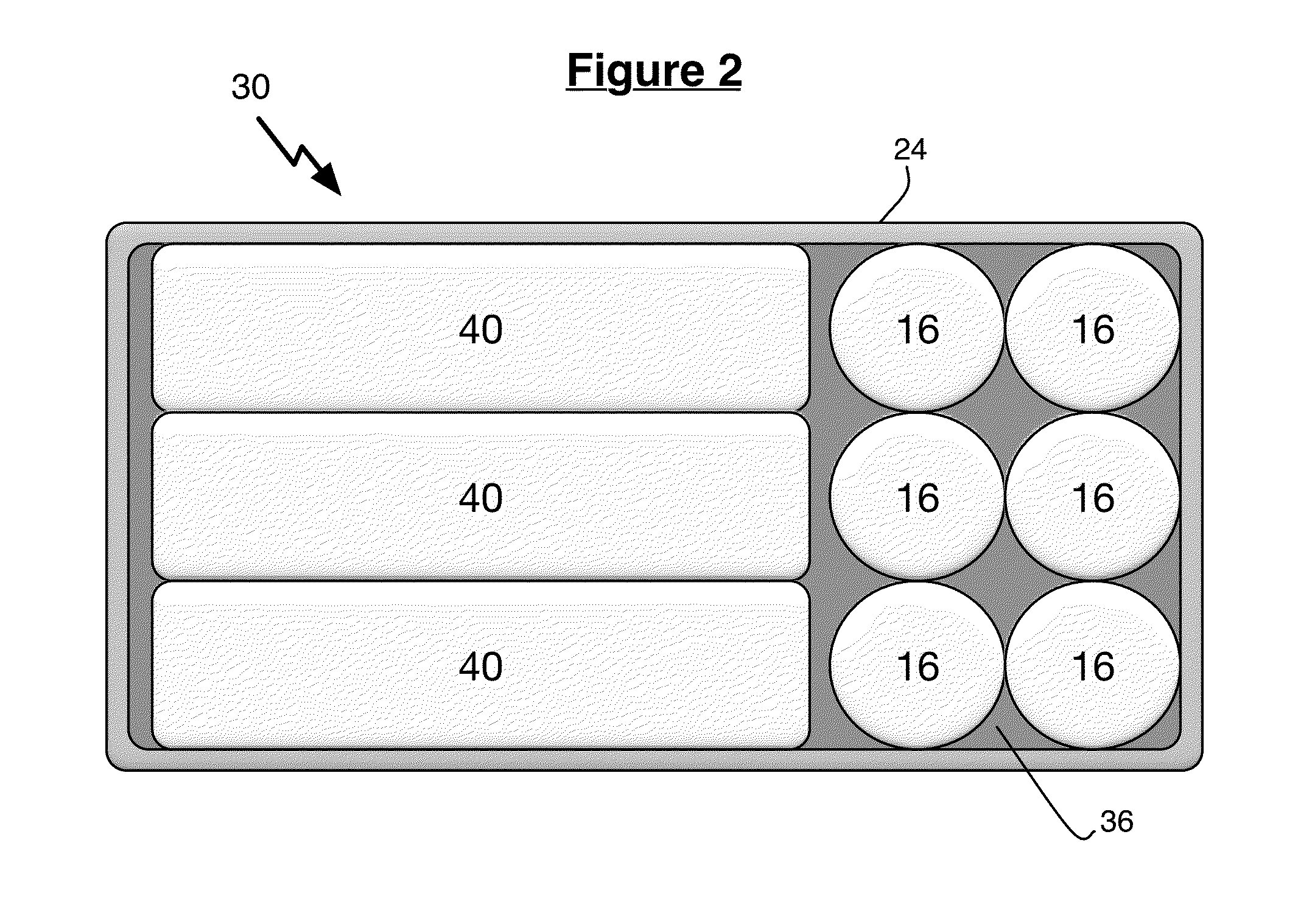Rechargeable storage battery with improved performance