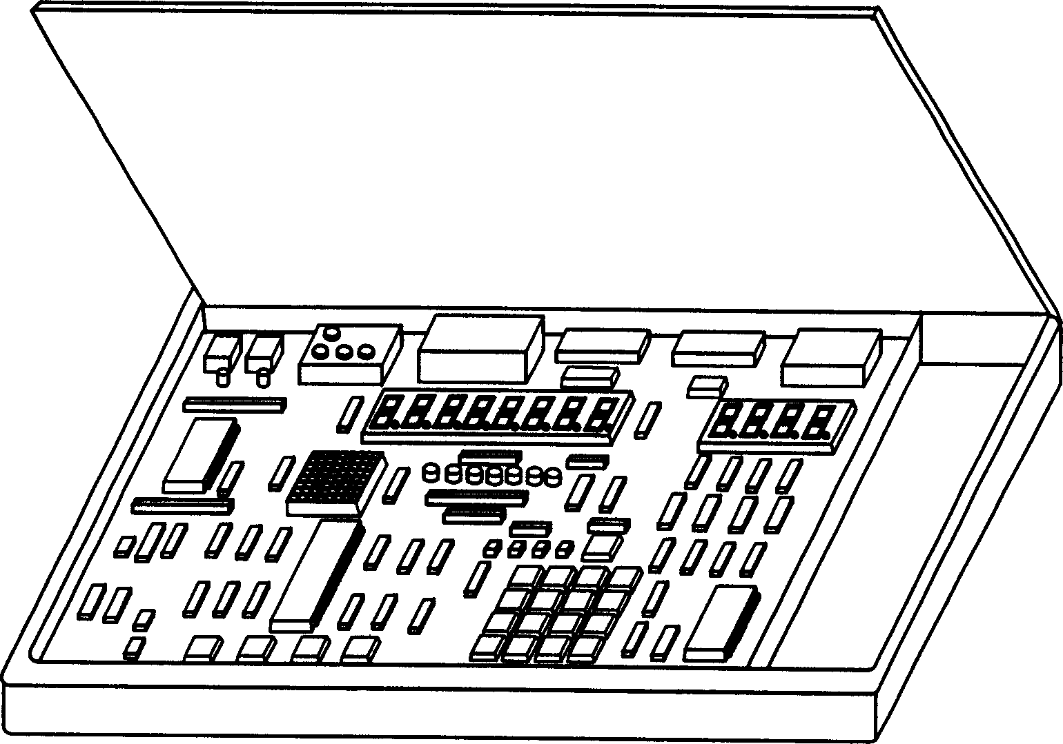Simulation type one-chip computer experiment instrument