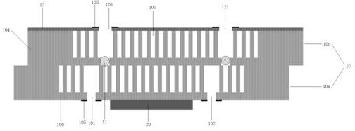 A forced convection micro-channel cooling structure, manufacturing method and electronic device