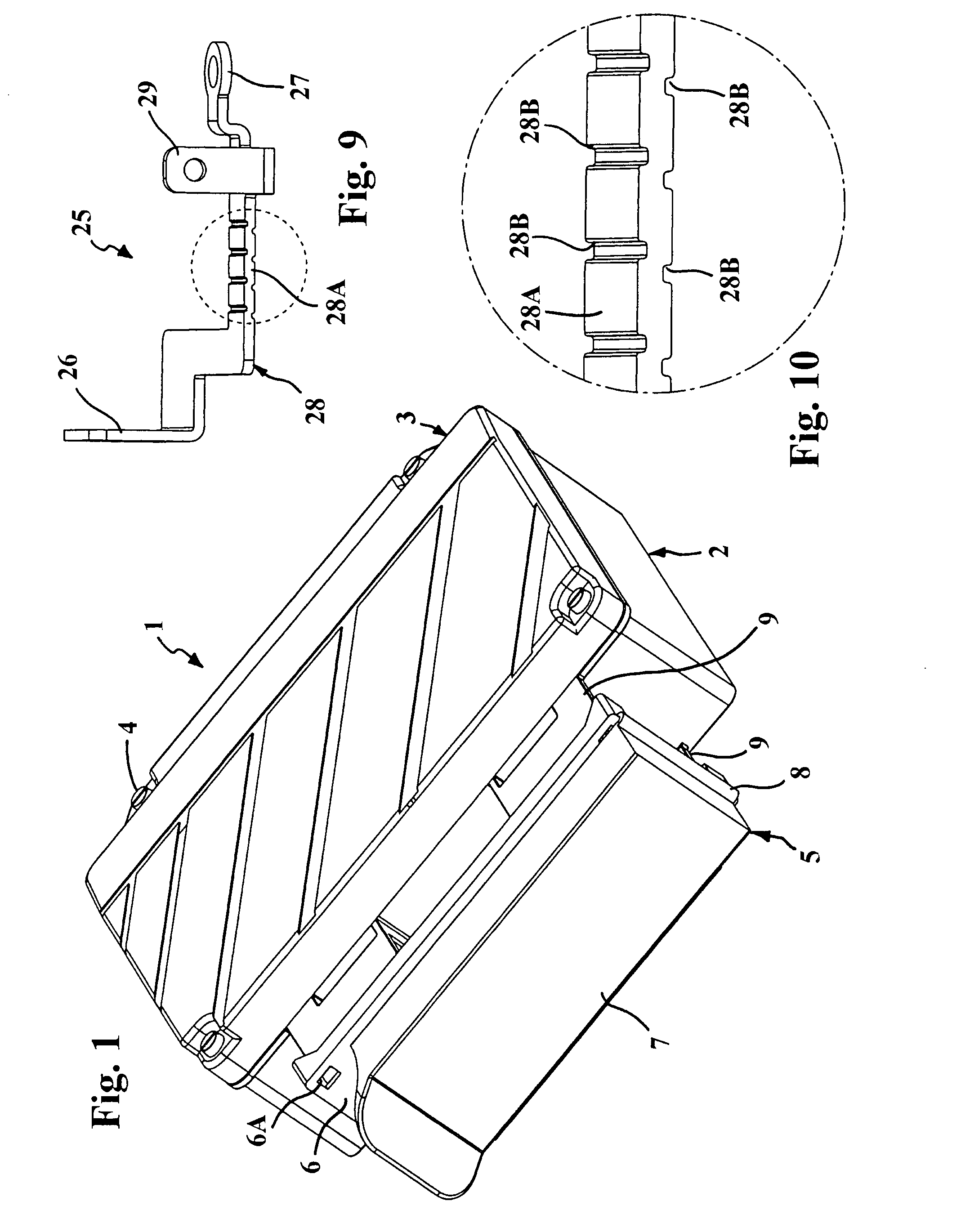 Protection system of a vehicle battery