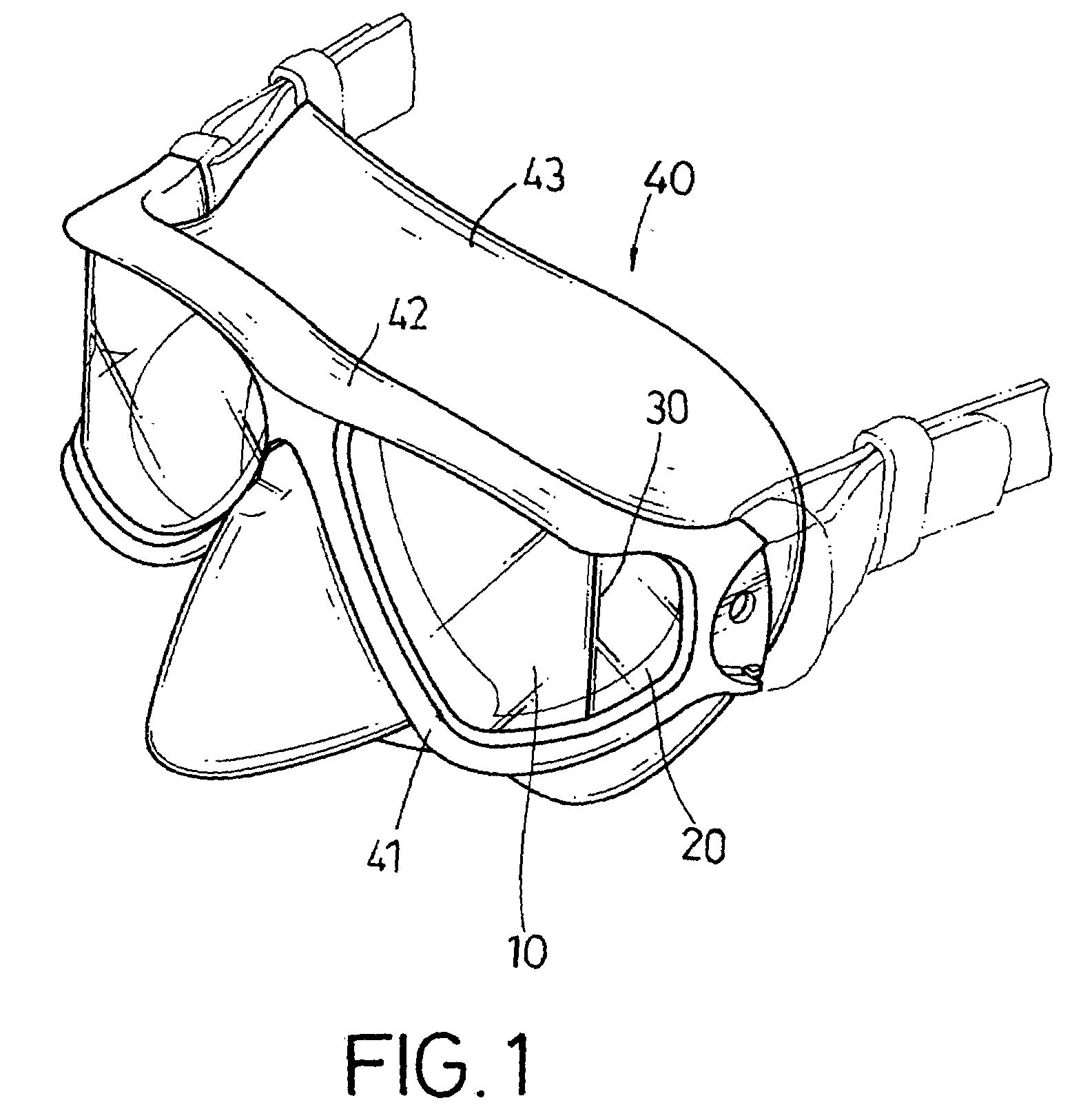 Protective lenses with a flexible gasket assembly