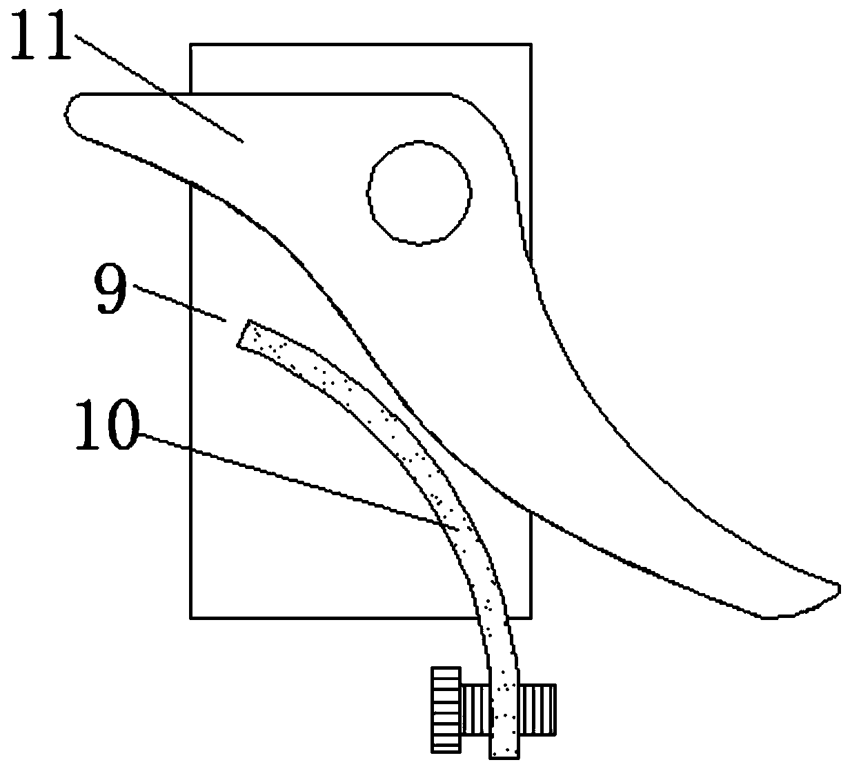 Flour quantitative extraction and anti-caking device for cooked wheaten food making