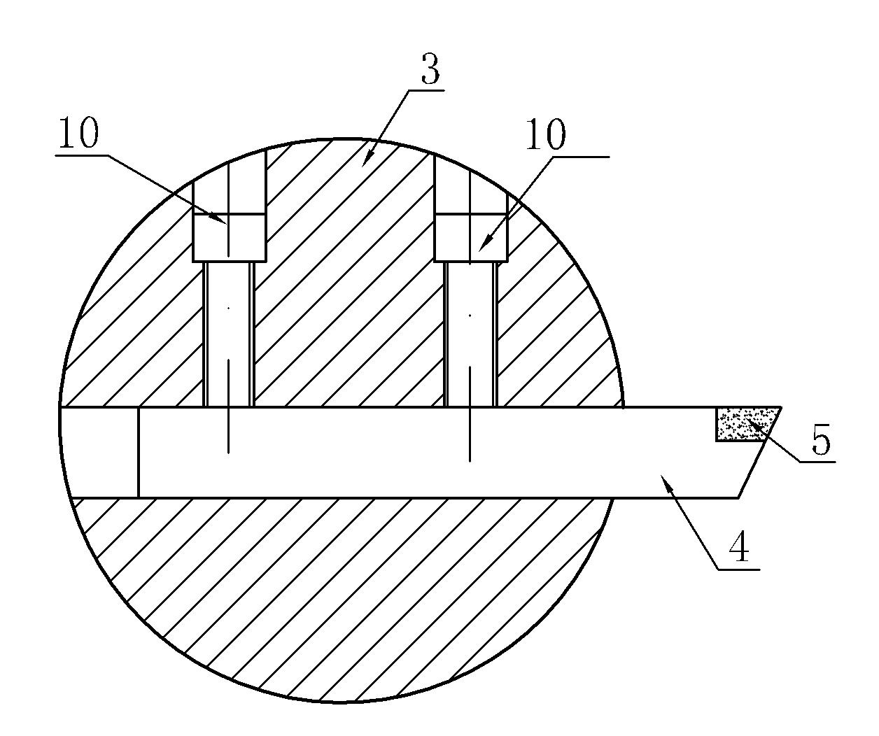 Rough and fine boring device for processing cutter bar with step holes at two ends